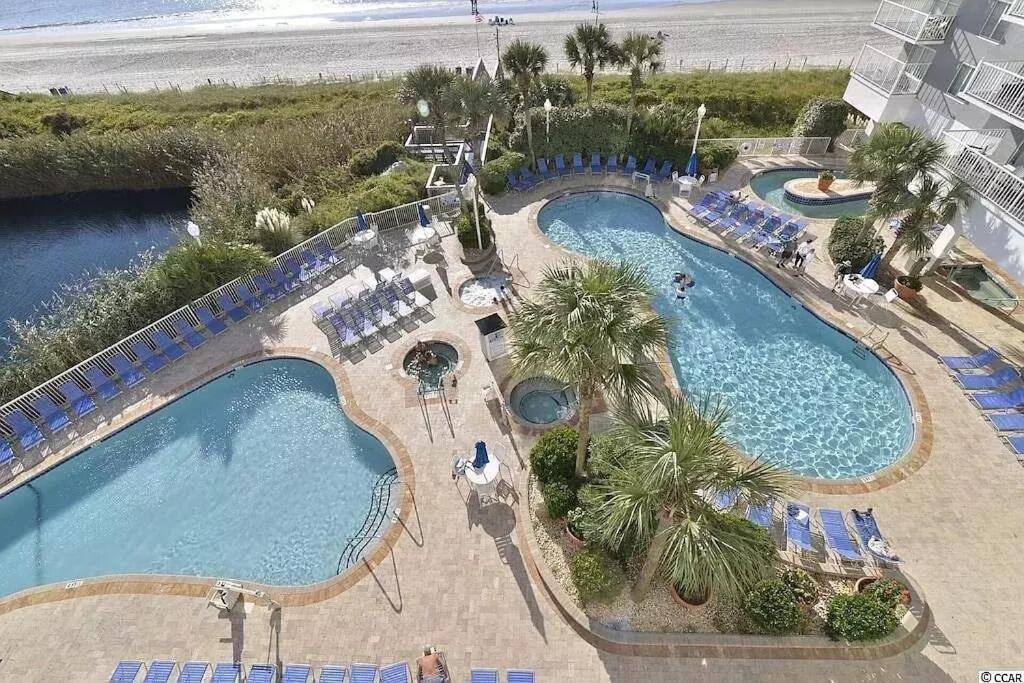 Direct Oceanfront- King Bedroom- Amazing Views/Pools/Hot Tubs/Beach Access/Golf マートルビーチ エクステリア 写真